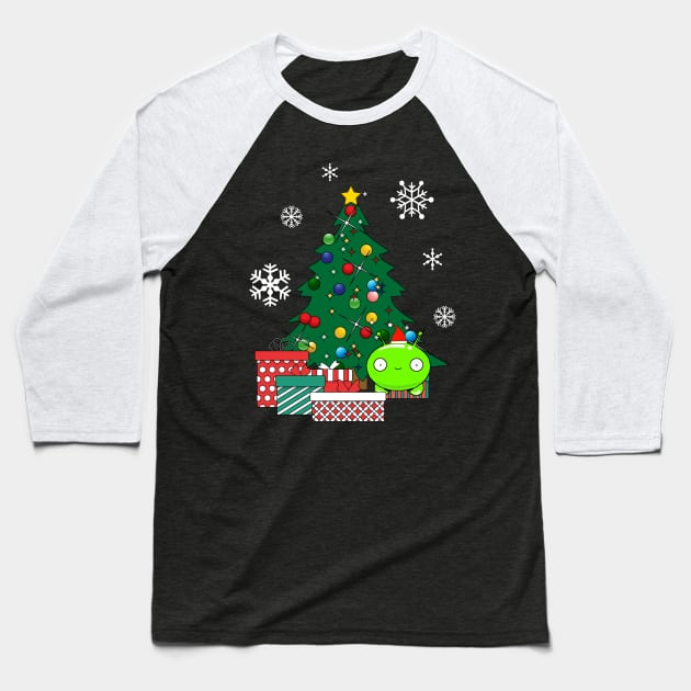 Mooncake Around The Christmas Tree Final Space Baseball T-Shirt by Nova5